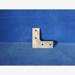 L-bracket, aluminum, 80 mm x 80 mm x 4 mm